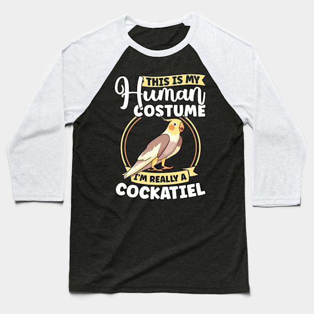 Cockatiel Ornitologist Parrot Bird Baseball T-Shirt by Peco-Designs